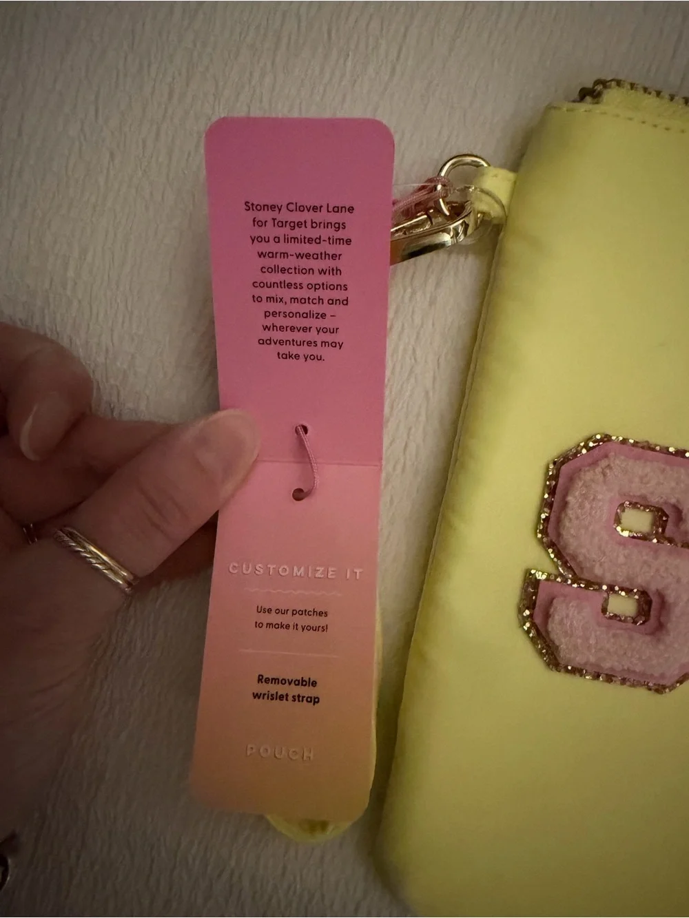 Stoney Clover Lane x TargeYellow 'STUFF' Wristlet Pouch